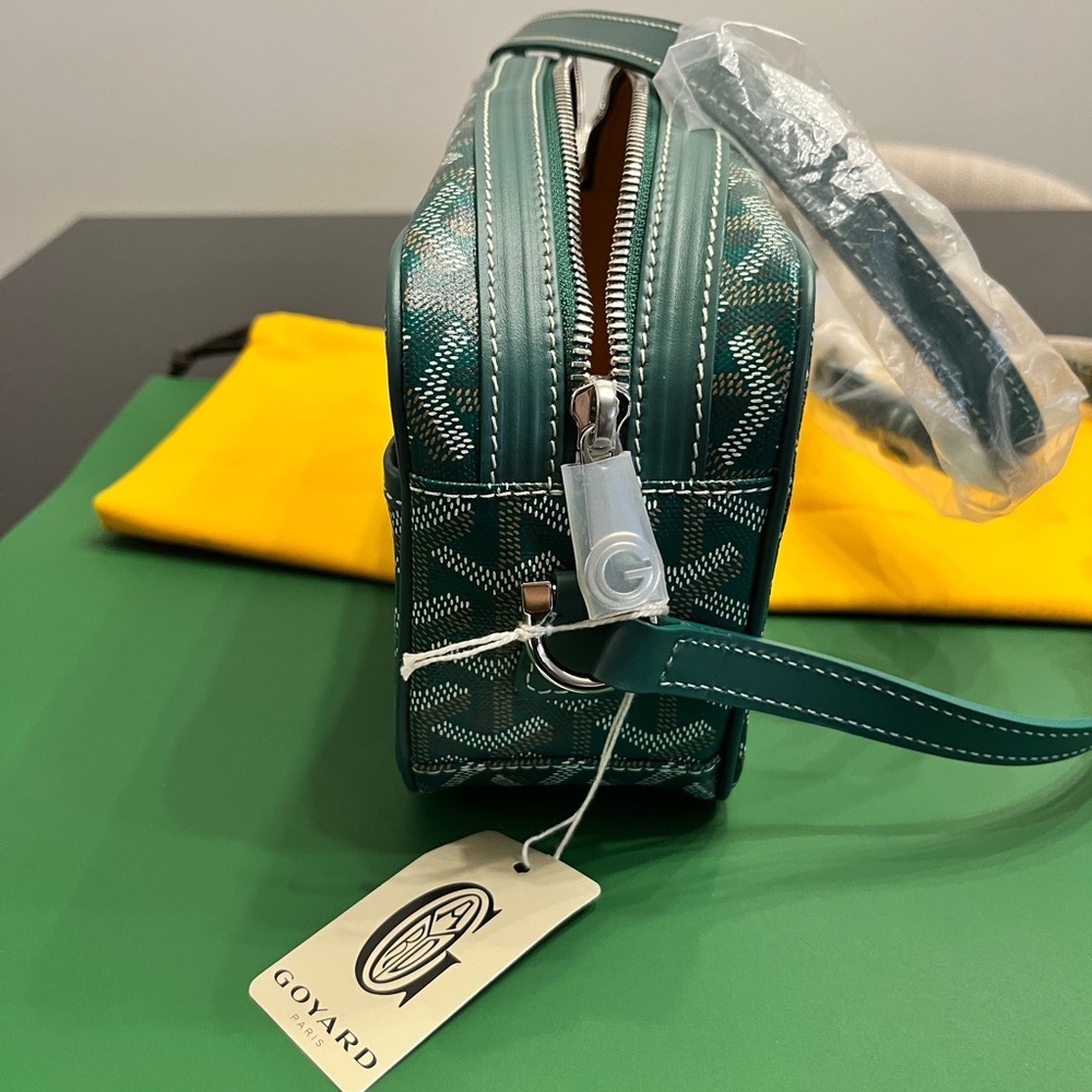 NEW 💚 Goyard SAC CAP-VERT PM Unisex Green Crossbody - Authentic *FULL SET* - Picture 12 of 16